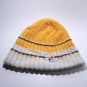 Vintage Pittsburg Steelers Knit hat Made By NFL Team Apparel Reebok #1240